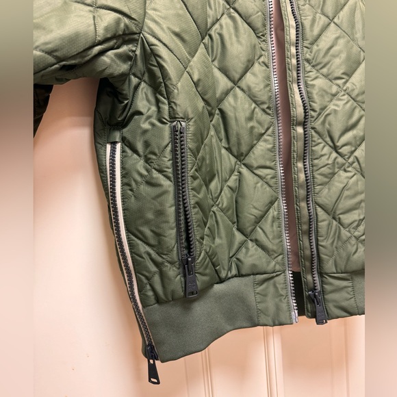 COPY - Alp N Rock metro quilted Bomber jacket sz Small olive green Never Worn - Picture 10 of 12